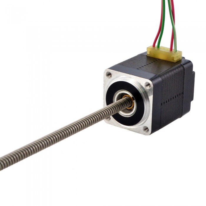 NEMA 8 Non-Captive Acme Linear Actuator Bipolar 0.5A 1.8 Deg 0.015Nm 28.2mm StackLead Revolution 2mm(0.07874") Lead Screw 150mm