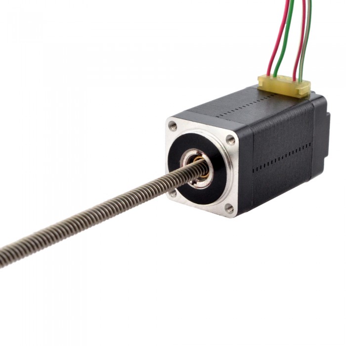 NEMA 8 Non-Captive Acme Linear Actuator Bipolar 0.5A 1.8 Deg 0.02Nm 38.2mm Stack Lead Revolution 4mm(0.1575") Lead Screw 150mm