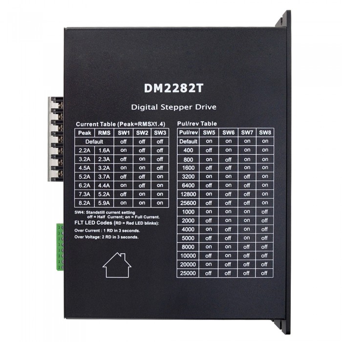 Digital Stepper Driver 0.5-8.2A 180-240VAC Compatible with Nema 34,42 Stepper Motor