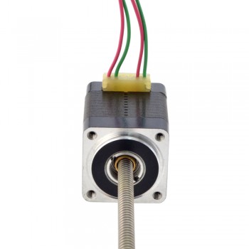 NEMA 8 Non-Captive Acme Linear Stepper Motor Actuator 1.8 Deg 0.5A 0.015Nm 28.2mm Stack Lead Revolution 1mm(0.03937