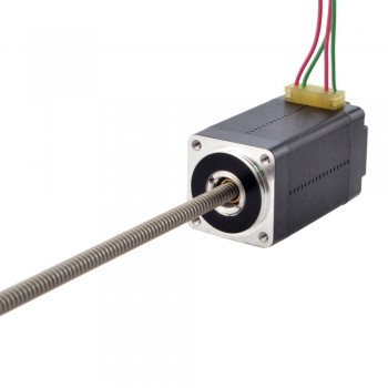 NEMA 8 Non-Captive Acme Linear Actuator Bipolar 0.5A 1.8 Deg 0.02Nm38.2mm Stack Lead Revolution 1mm(0.03937") Lead Screw 150mm