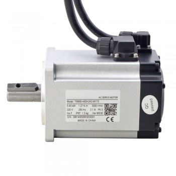 T6 Series Kit 400W Digital AC Servo Motor & Driver Kit 3000rpm 1.27Nm with 17-Bit Encoder IP65