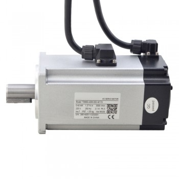 T6 Series 400W Digital AC Servo Motor & Driver Kit 3000rpm 1.27Nm with Brake 17-Bit Encoder IP65