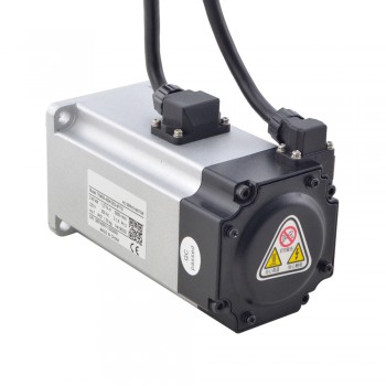 T6 Series 400W Digital AC Servo Motor & Driver Kit 3000rpm 1.27Nm with Brake 17-Bit Encoder IP65