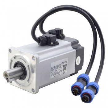 T6 Series 400W Digital AC Servo Motor & Driver Kit 3000rpm 1.27Nm with Brake 17-Bit Encoder IP65