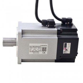 T6 Series 1000W Digital AC Servo Motor & Driver Kit 3000rpm 3.19Nm with Brake 17-Bit Encoder IP65