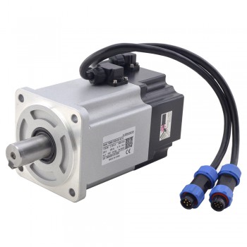 T6 Series 1000W Digital AC Servo Motor & Driver Kit 3000rpm 3.19Nm with Brake 17-Bit Encoder IP65