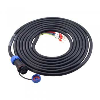 3m (118.11") 4-PIN Motor Extenstion Cable with IP65 Aviation Connector for T6 Series Servo Motor