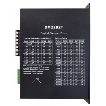 Digital Stepper Motor Driver 0.5-8.2A 180-240VAC Compatible with Nema 34, Nema  42 Stepper Motor
