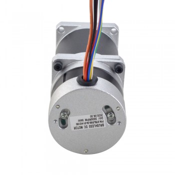 Brushless DC Gear Motor 24V 84W 35RPM 3 Phase with 100:1 Gearbox