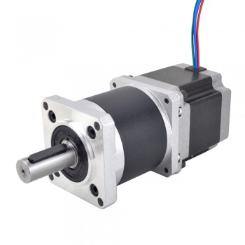 Nema 23 Dual Shaft Stepper Motor L=56mm Gear Ratio 50:1 Planetary Gearbox