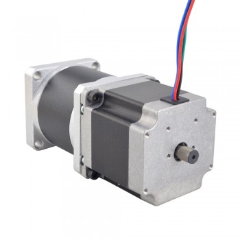 Nema 23 Dual Shaft Stepper Motor L=56mm Gear Ratio 50:1 Planetary Gearbox