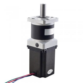 Nema 23 Stepper Motor Bipolar L=76mm 1.89Nm 2.9A with 50:1 Planetary Gearbox TQMG Series