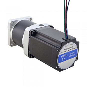 Nema 23 Stepper Motor Bipolar L=76mm 1.89Nm 2.9A with 50:1 Planetary Gearbox TQMG Series