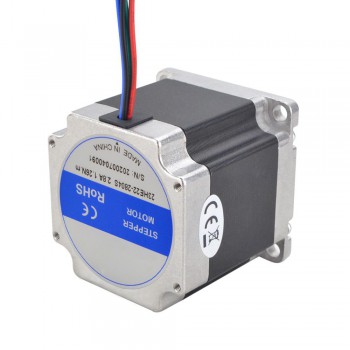 E Series Nema 23 Stepper Motor Bipolar 2 Phase 1.8 Degree 4 Wires 1.26 Nm(178.04oz.in) 2.8A