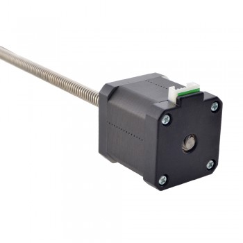 Nema 17 Non-captive Linear Stepper Motor Actuator 48mm Stack 1.8 Deg 1.68A Lead 8mm/0.31496