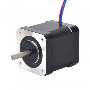 Full D-cut Shaft Nema 17 Stepper Motor Bipolar 0.9 Deg 46Ncm (65.1oz.in) 2A 2.9V 42x42x48mm 4 Wires