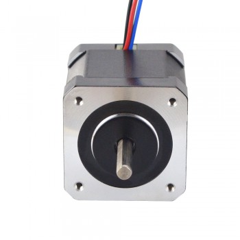 Full D-cut Shaft Nema 17 Stepper Motor Bipolar 0.9 Deg 46Ncm (65.1oz.in) 2A 2.9V 42x42x48mm 4 Wires