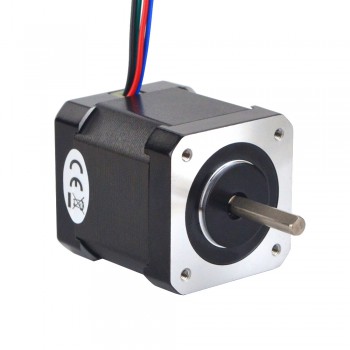 Full D-cut Shaft Nema 17 Stepper Motor Bipolar 0.9 Deg 46Ncm (65.1oz.in) 2A 2.9V 42x42x48mm 4 Wires