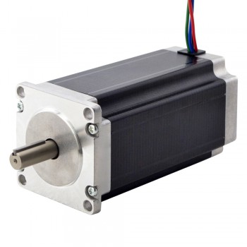 Nema 23 Stepper Motor Bipolar 1.8 Deg 3Nm/425oz.in 4.2A 9mm Key-way Shaft for NMRV30 Worm Gearbox