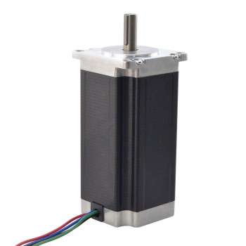 Nema 23 Stepper Motor Bipolar 1.8 Deg 3Nm/425oz.in 4.2A 9mm Key-way Shaft for NMRV30 Worm Gearbox