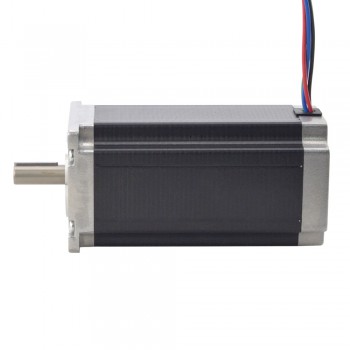 Nema 23 Stepper Motor Bipolar 1.8 Deg 3Nm/425oz.in 4.2A 9mm Key-way Shaft for NMRV30 Worm Gearbox