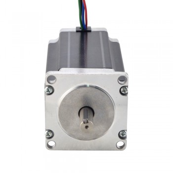 Nema 23 Stepper Motor Bipolar 1.8 Deg 3Nm/425oz.in 4.2A 9mm Key-way Shaft for NMRV30 Worm Gearbox