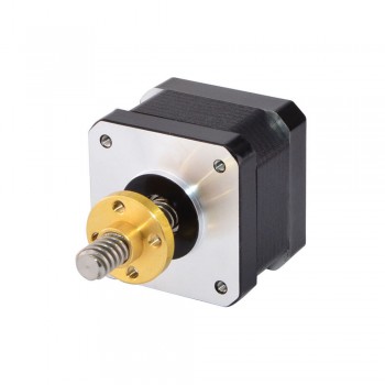 Nema 17 External Linear Stepper Motor 1.8 Deg 26Ncm(36.8oz.in) 12V 0.4A Lead Screw 32mm Lead/Revolution: 8mm(0.315")