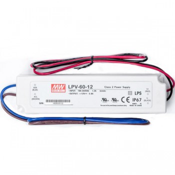 LPV-60-12 MEAN WELL 60W 5A 12V CNC Switching Power Supply Single Output Switching Power Supply