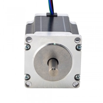 Nema 23 Stepper Motor Bipolar 1.8 Deg 2.8A 1.85Nm/256.9oz.in for NMRV30 Worm Gearbox Keyway Shaft