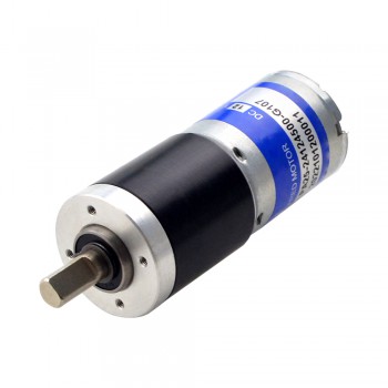 12V Mini Brushed DC Geared Motor 2.25Kg.cm 42RPM with 107.17:1 Planetary Gearbox Micro DC Gear Motor