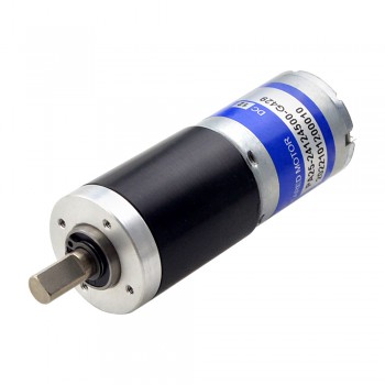 12V Brushed DC Geared Motor 7.7Kg.cm 10.5RPM with 428.68:1 Planetary Gearbox Speed Reduction Gear DC Motor