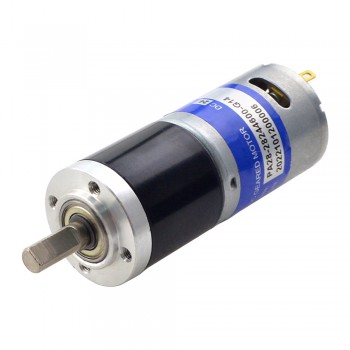 24V Brushed DC Geared Motor 0.57Kg.cm/334RPM with 13.7:1 Planetary Gearbox