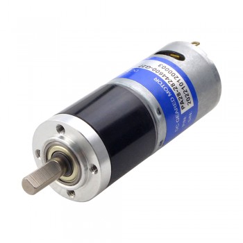 Small 24V Brushed DC Geared Motor 1.1Kg.cm 171RPM with 26.8:1 Planetary Gearbox