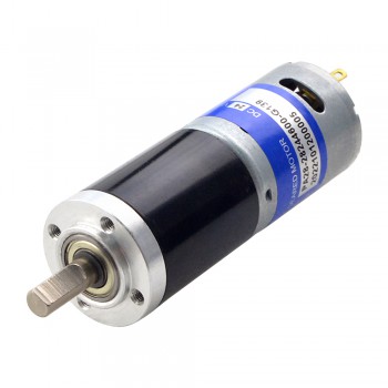 24V Brushed DC Gear Motor 5.1Kg.cm 33RPM with 139:1 Planetary Gearbox Shaft Diameter 6mm