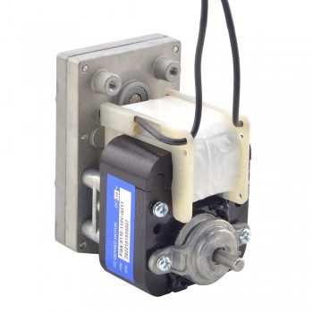 110V Brushed AC Gear Motor 40Kg.cm 15RPM with 211:1 with Rectangular Spur Gearbox AC Gearmotor Shaded-Pole Motor
