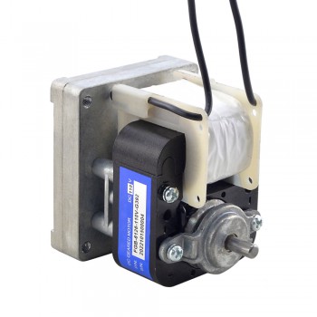 110V Brushed AC Gear Motor 50Kg.cm 7.8RPM with 392:1 with Rectangular Spur Gearbox Shaded-Pole Motor