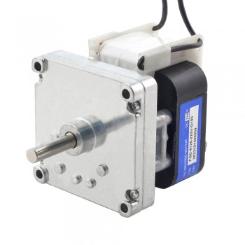 220V Brushed AC Gear Motor 20Kg.cm / 14RPM w/ 190:1 Electric AC Gearmotor with Rectangular Spur Gearbox