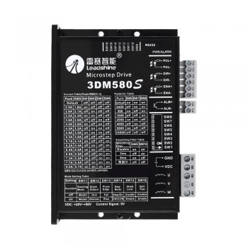 Leadshine 3DM580S Digital Stepper Driver 3-Phase 0.5-8.0A 20-74VDC for Nema 17, Nema 23, Nema 24, Nema 34 Stepper Motor