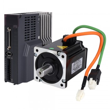 1000W AC Servo Motor Kit 3000rpm 3.18Nm with Servo Driver & 17-Bit Encoder IP65 E6 Series