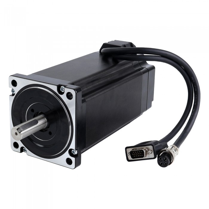 S Series Nema 34 Closed Loop Stepper Motor 1.8 Deg 12.0 Nm(1699.34oz.in) 6.0A 2 Phase with Encoder 1000PPR(4000CPR)