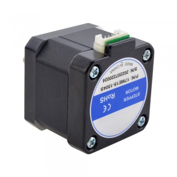 E Series Nema 17 Stepper Motor Bipolar 0.9 Deg 30Ncm(42.48oz.in) 1.5A 42x42x38mm D-Cut Shaft 4 Wires