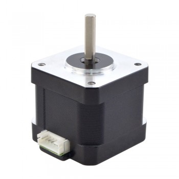 E Series Nema 17 Stepper Motor Bipolar 0.9 Deg 30Ncm(42.48oz.in) 1.5A 42x42x38mm D-Cut Shaft 4 Wires