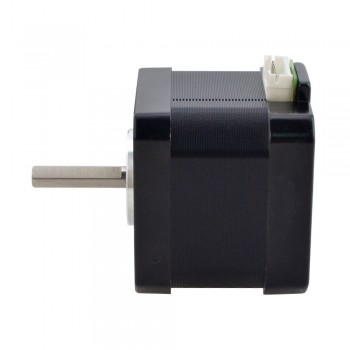 E Series Nema 17 Stepper Motor Bipolar 0.9 Deg 30Ncm(42.48oz.in) 1.5A 42x42x38mm D-Cut Shaft 4 Wires