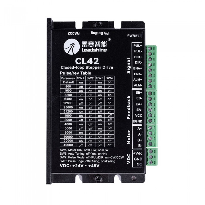 Leadshine CL42 Closed Loop Stepper Driver 0~2.5A 24~48VDC for Nema 17 Stepper Motor