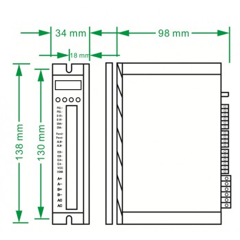 1 Axis Closed Loop Stepper CNC Kit YE Series 1.2 Nm 4A Nema 23 Closed Loop Motor & Driver