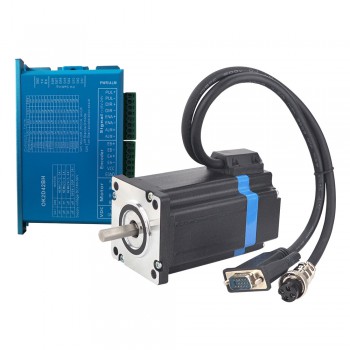 1 Axis Closed loop Stepper Motor Kit 3.5 Nm(495.74 oz.in) 1.8 Deg Nema 24 Closed loop Stepper Motor ＆ Driver