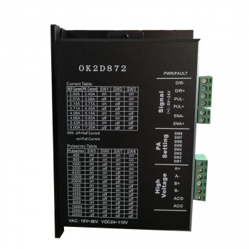 OK2D872 Two-Phrase Digital Stepper Driver for NEMA 23 NEMA 24 NEMA 34 Stepper Motor