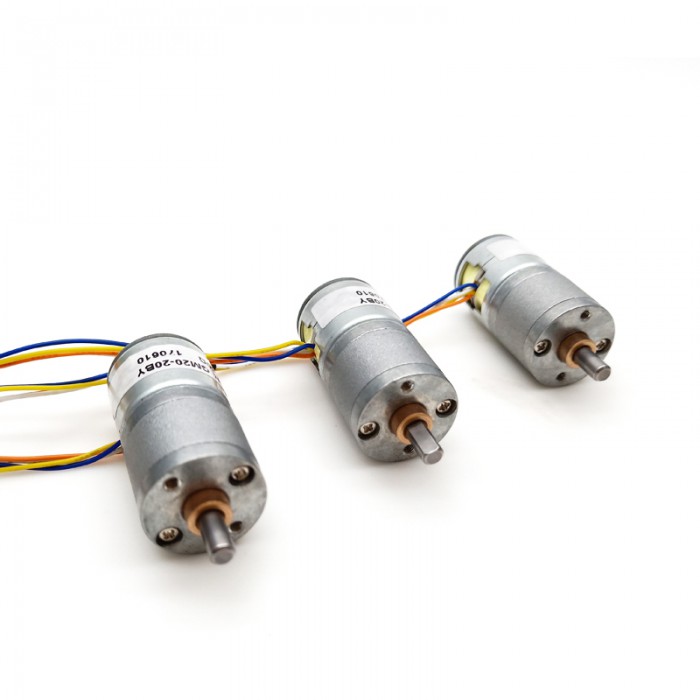 2Pcs 12V 2 Phase DC Gear Motor 7.5° 100-120mA Gear Ratio 1/75 Permanent Magnet Stepper Motor