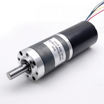 12V 24V Brushless DC Motor High Torque PM Gear Motor Planetary Gearbox 60kg.cm 42mm Diameter